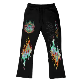 UP IN FLAMES SWEATPANTS