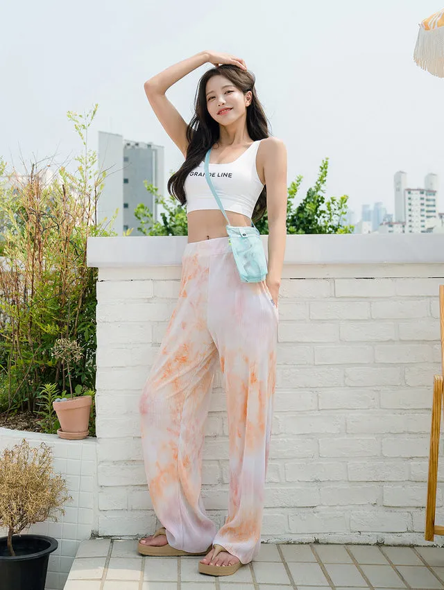 UP013 Tie-dye Pleated Pants