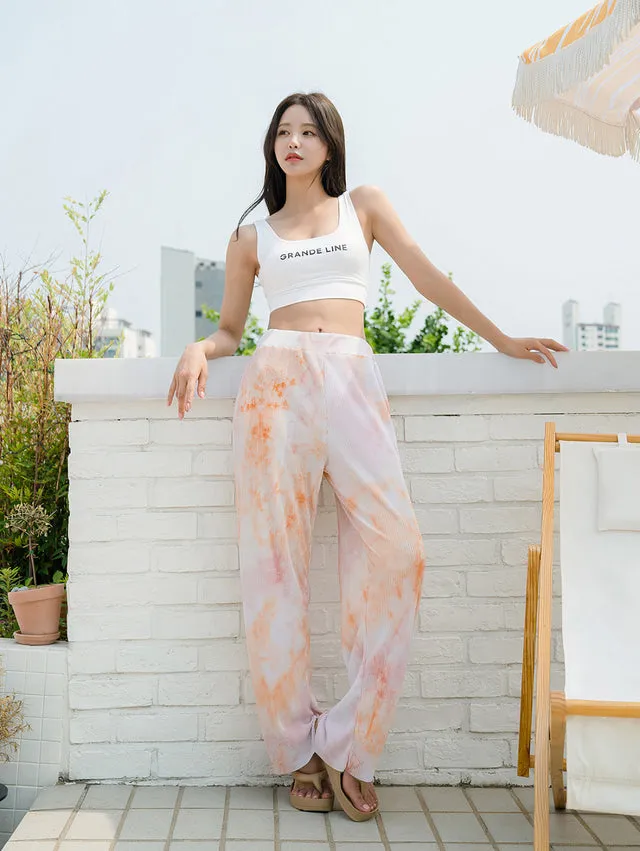 UP013 Tie-dye Pleated Pants