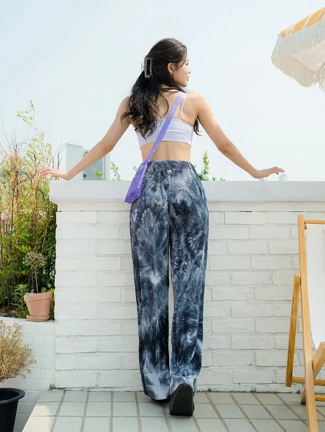 UP013 Tie-dye Pleated Pants