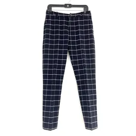 Wmns Maison SCOTCH & SODA Black White & Red Plaid Creased Dress Pants Sz P