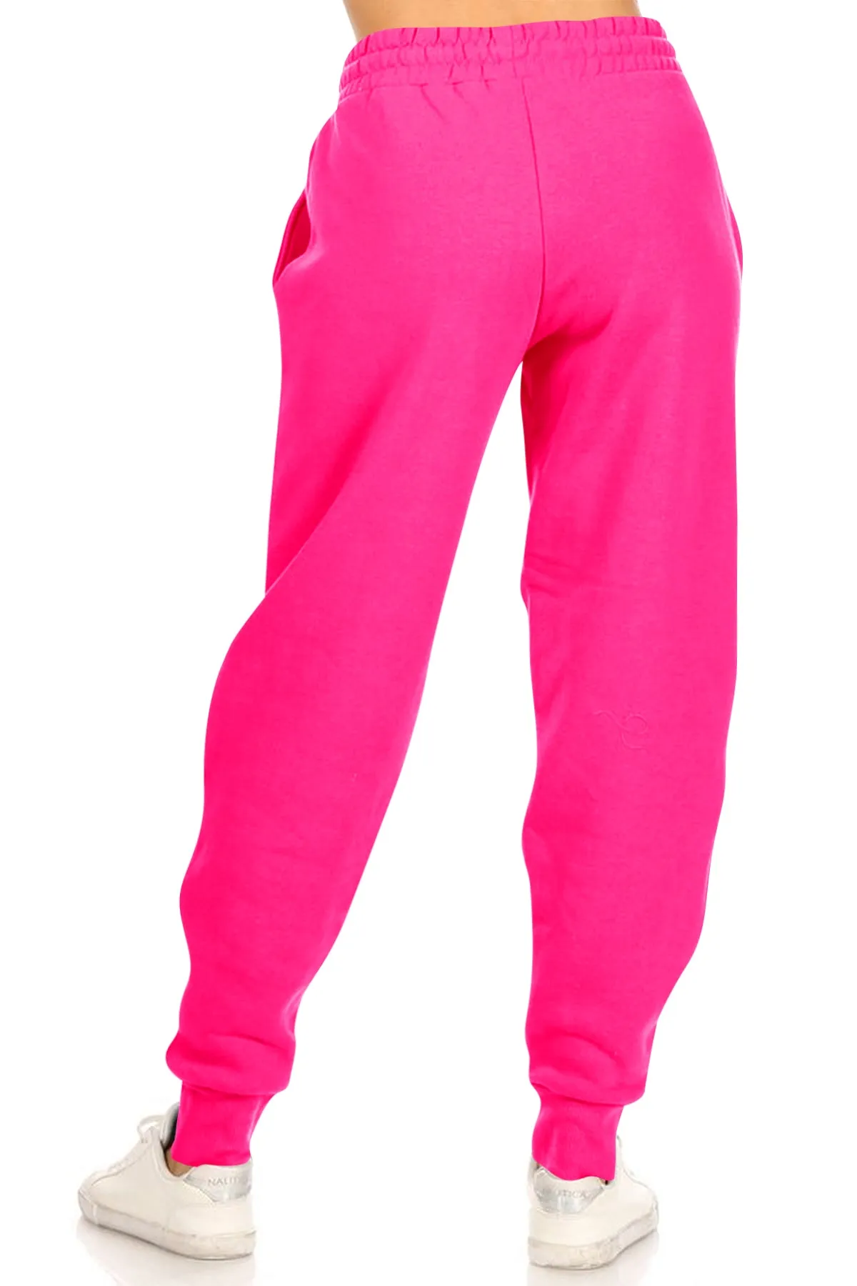 Women's Casual Drawstring Elastic Waistband Pockets  Solid Loungewear Jogger Sweatpants