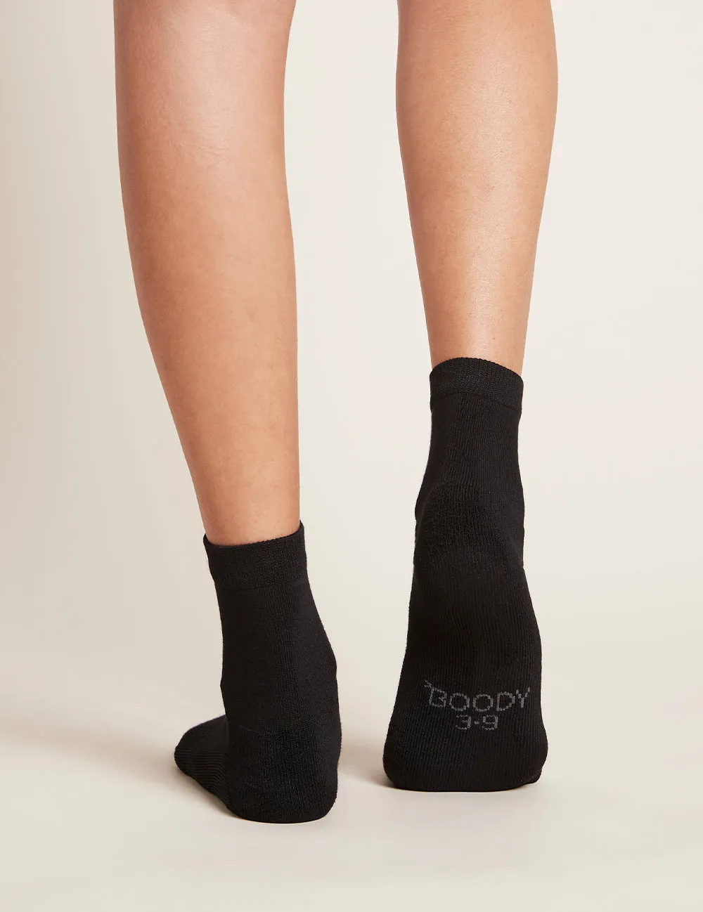 Women's Everyday Quarter Crew Socks - Black