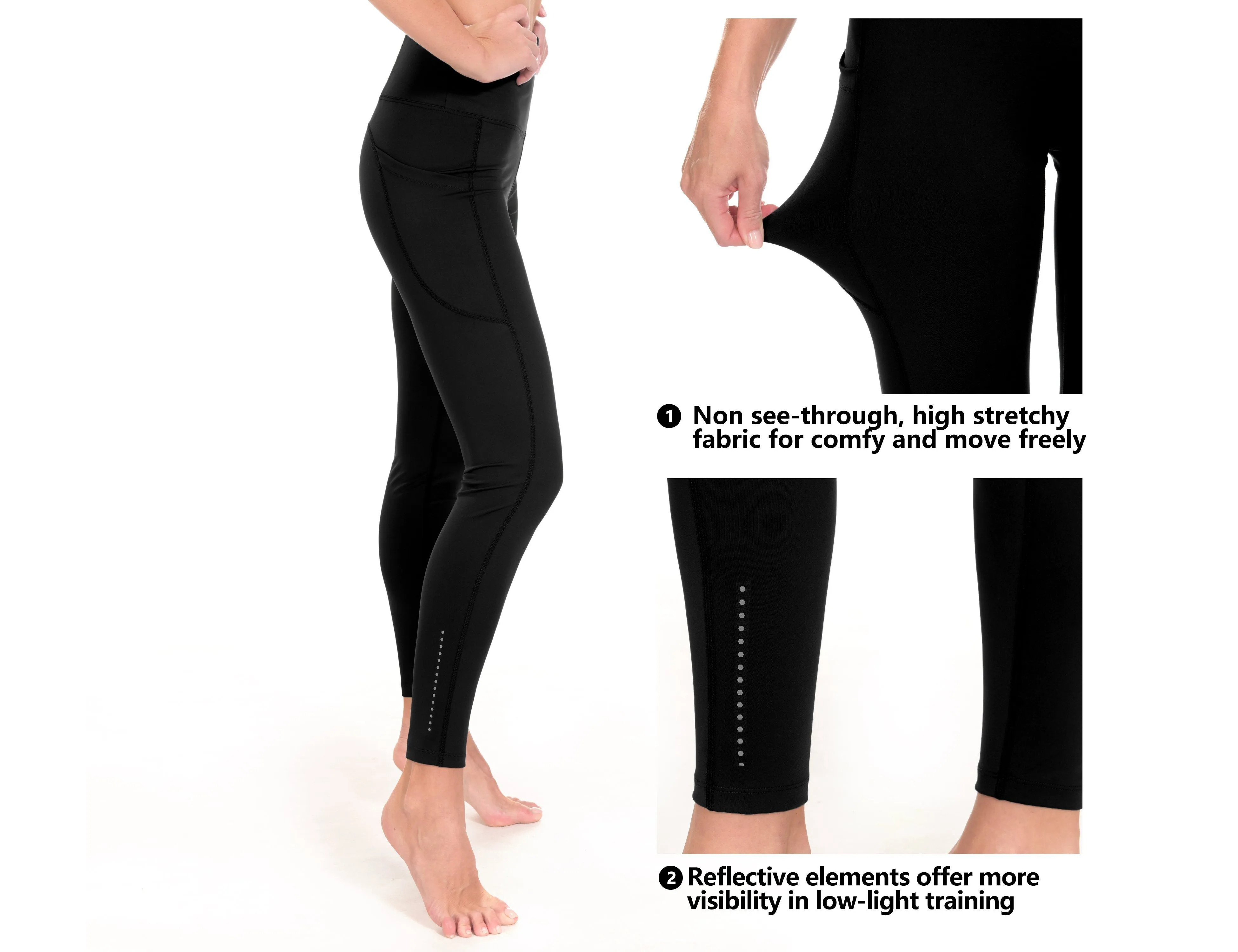 Women's High Waist Yoga Leggings Running Pants