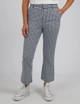 Zest Pant Navy Checkerboard